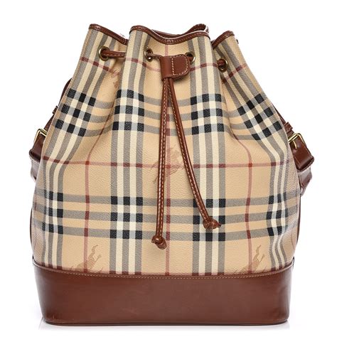 burberry haymarket drawstring bucket bag|BURBERRY Haymarket Check Drawstring Bucket Bag.